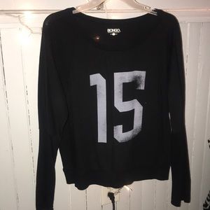 Black long sleeve sweater